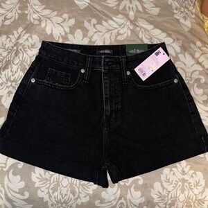 wild fable Black High-Rise Cutoff Jean Shorts